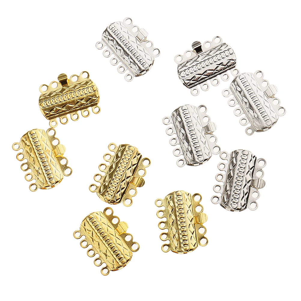 

20PCS Jewelry Buckles Lightweight Durable DIY Connectors Accessories Bracelet Necklace Anklet Making Release Buckle Cord