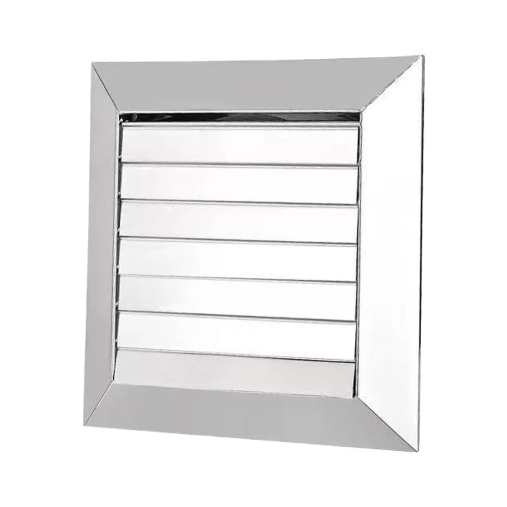 Adjustable Square Grille Louvers, Rain‑Resistant Vent Cover, Outdoor Wall Ventilation Hood For Household Vents