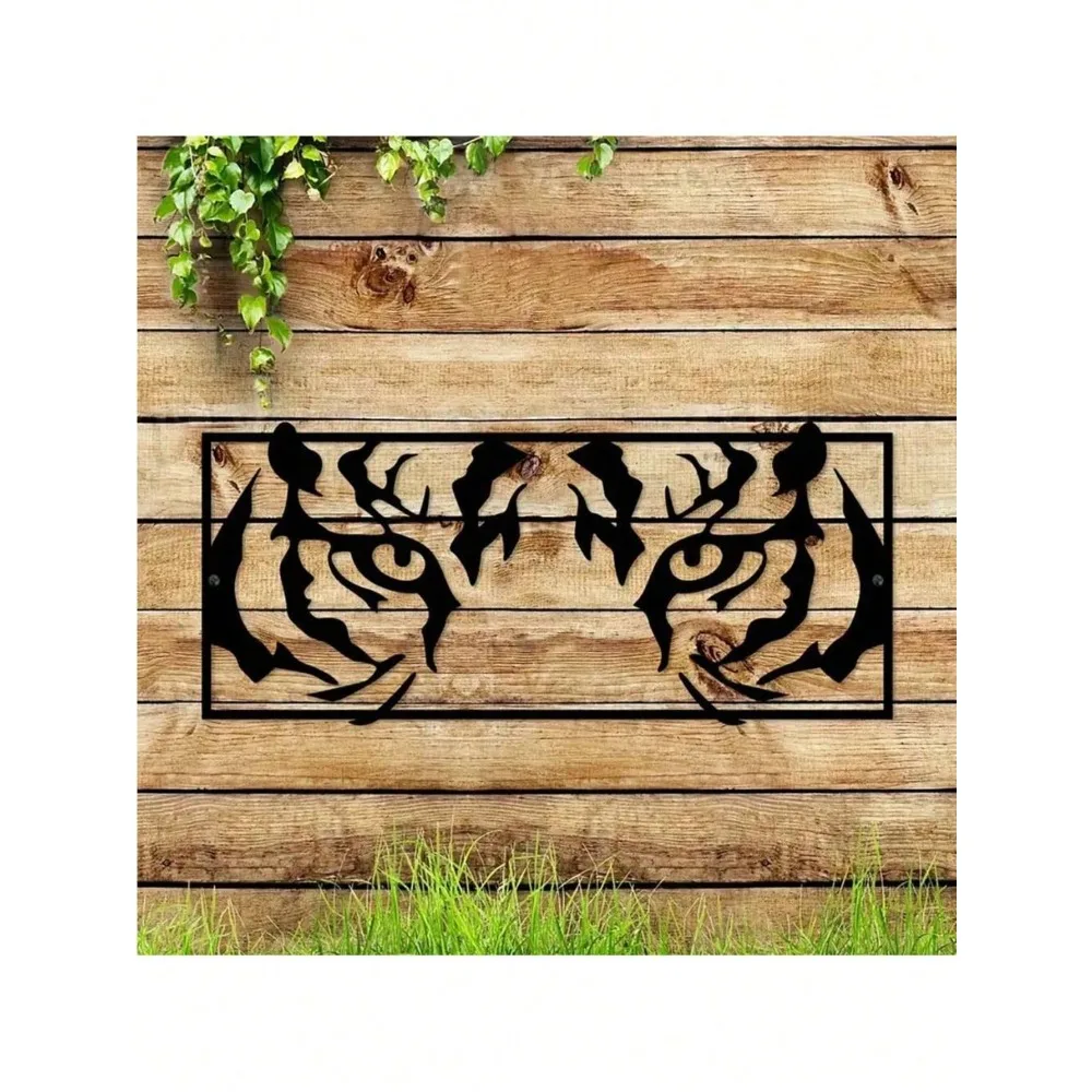 

Unique Tiger Shape Metal Wall Art Decor for Living Room Bedroom