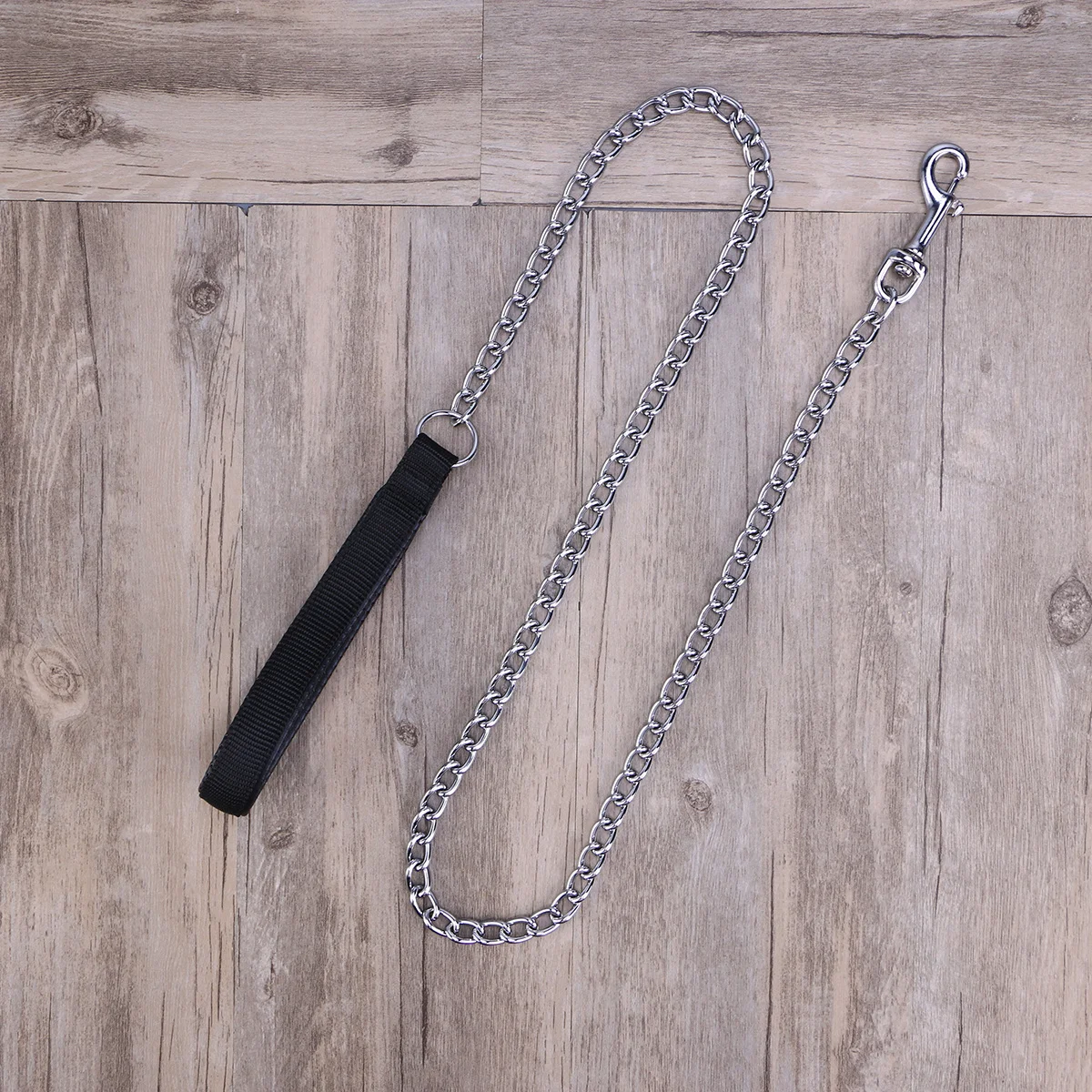 

Black Iron Rope Dog Leash Durable Metal Belt for Pets Running Walking Control Dog Traction Rope Pet Leash Pet Hauling Cable