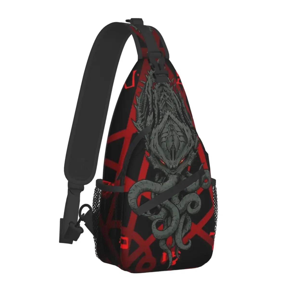 Rise Of Cthulhu Crossbody Chest Bags The Call of Cthulhu Pockets Travel Pack Messenger Sports Teens Shoulder Bag Unisex