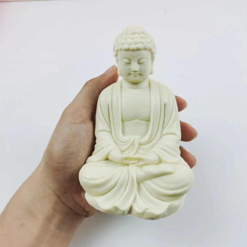 Moule en Silicone pour Statue bouddha, bougie aromatique en gypse époxy pour décoration maison