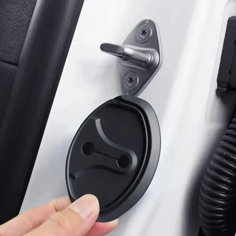 

4pcs Car Door Mute Damping Cushion Silicone Car Door Lock Buckle Cover for Porsche 718 Boxster S Cayman 911 Macan Cayenne
