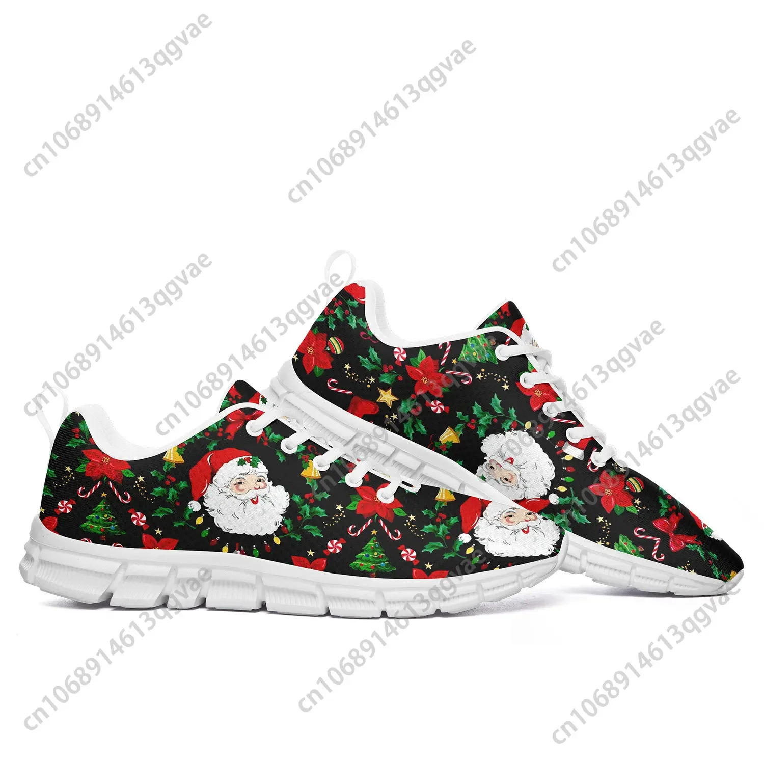 Santa Claus HOHO Christmas Festival Sports Shoes Mens Womens Teenager Customized Sneakers Tailor-Made High Quality Couple Shoes