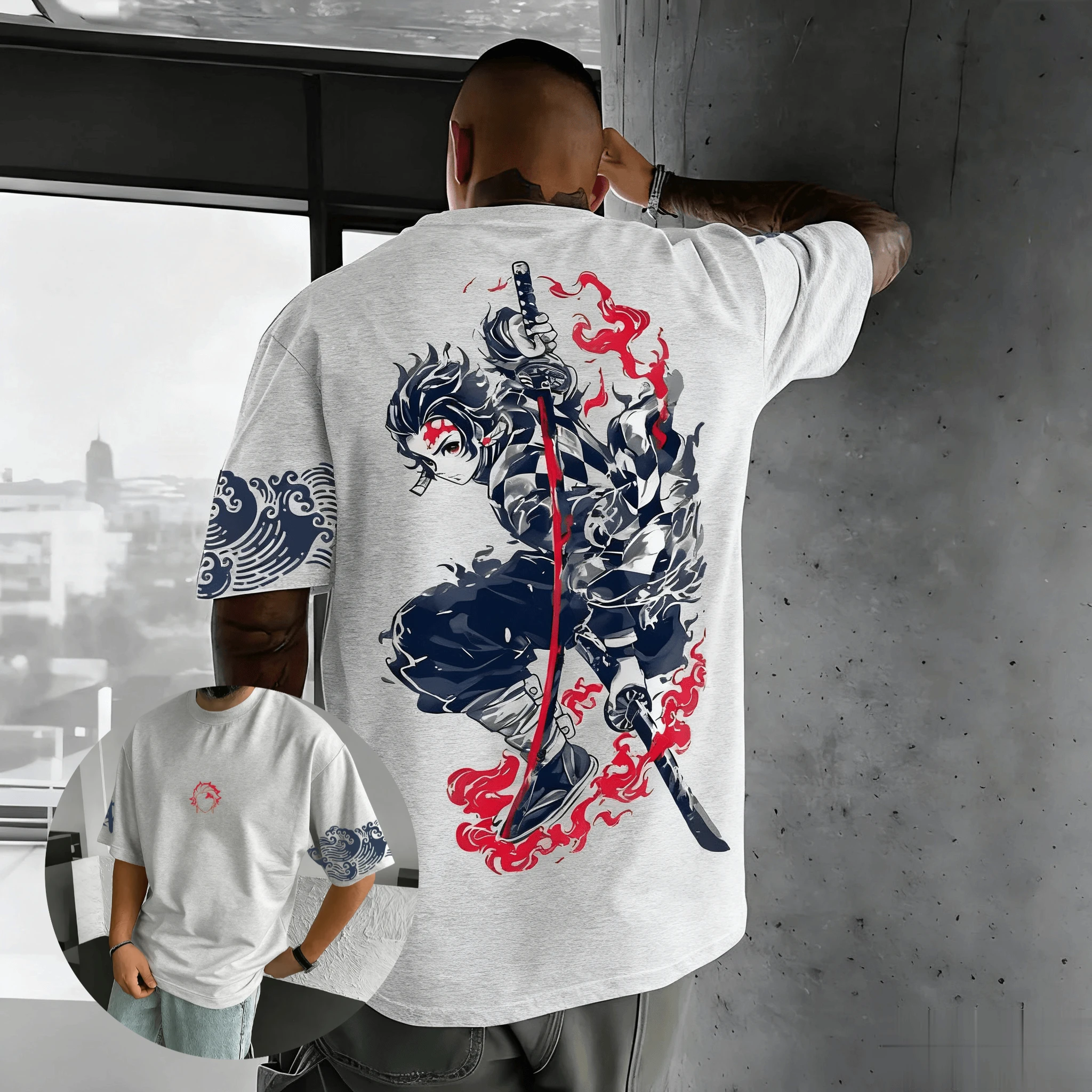 

Demon Slayer аниме графическая футболка для мужчин и женщин футболка с коротким рукавом хлопковая уличная одежда повседневные топы летние негабаритные модные Y2k унисекс