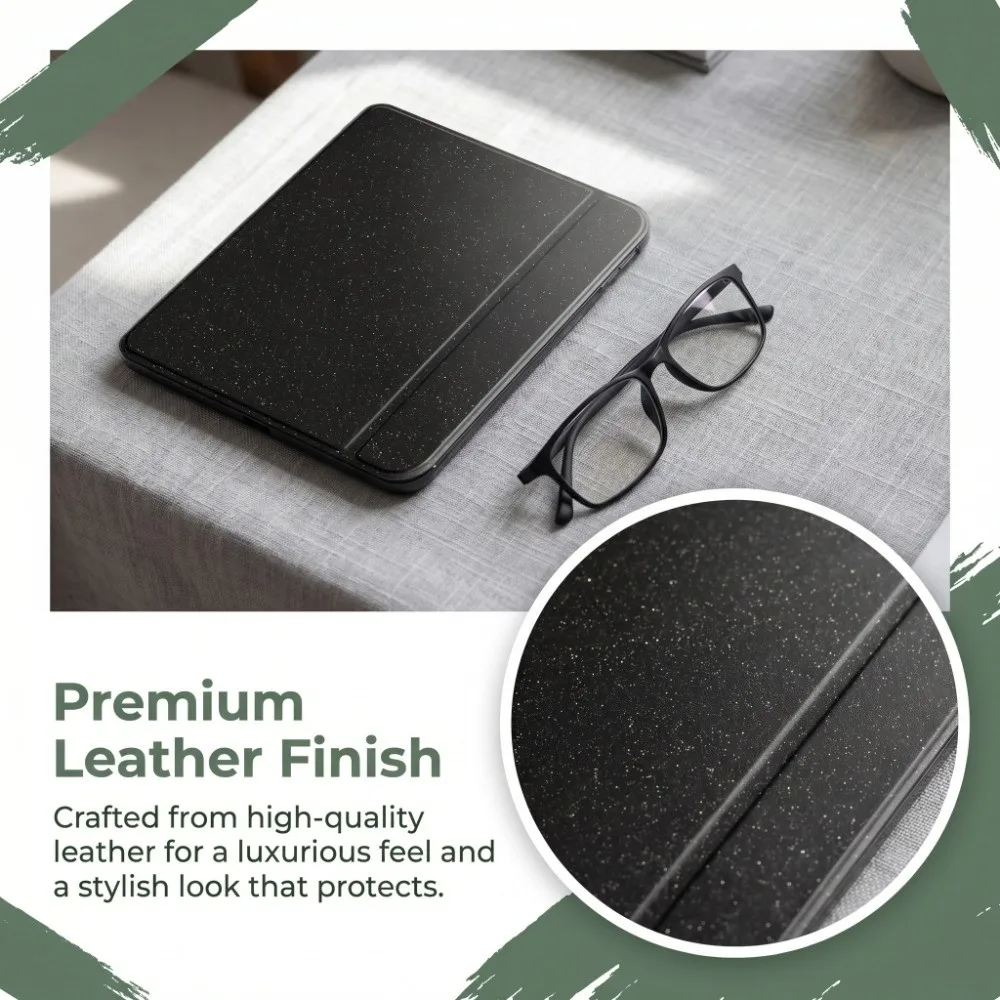 Auto Wake/Sleep Protective Case Glitter Powder Shockproof e-Reader Shell for For KOBO Libra Color/2 7 inch 2024 Released