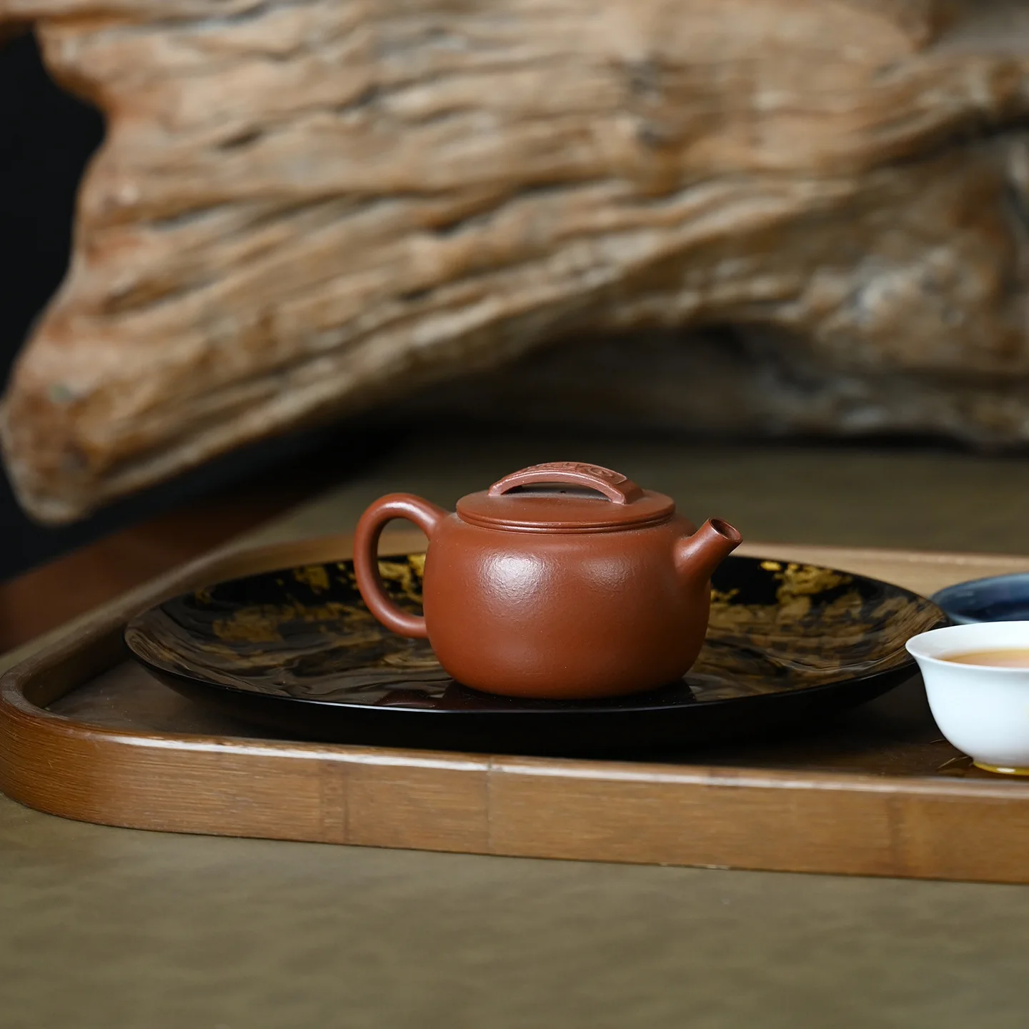 Original Ore Zhuni Hand-Painted Floral Hanwa Teapot Personal Use Yixing Purple Clay Pot For Kung Fu Tea Brewing 140ML