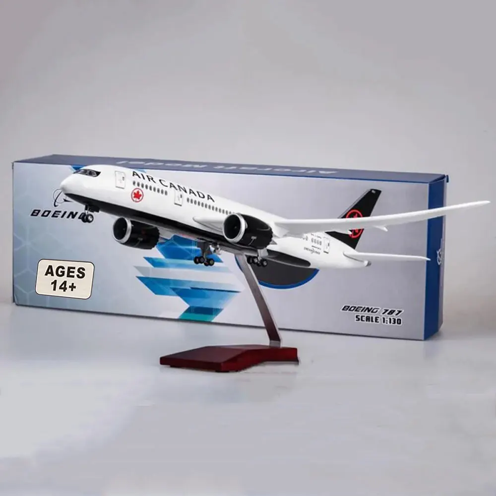 

1/130 Scale 43cm Airplane 787 B787 Dreamliner Aircraft Canada Airlines Model W Light &Wheel Diecast Plastic Resin Plane