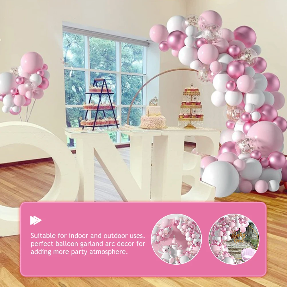 

1 set 1 Set Pink Garland Arch Decor Kit For Wedding Birthday Baby Shower Party Event Balloon Arc Pink Balloon Arch Kit