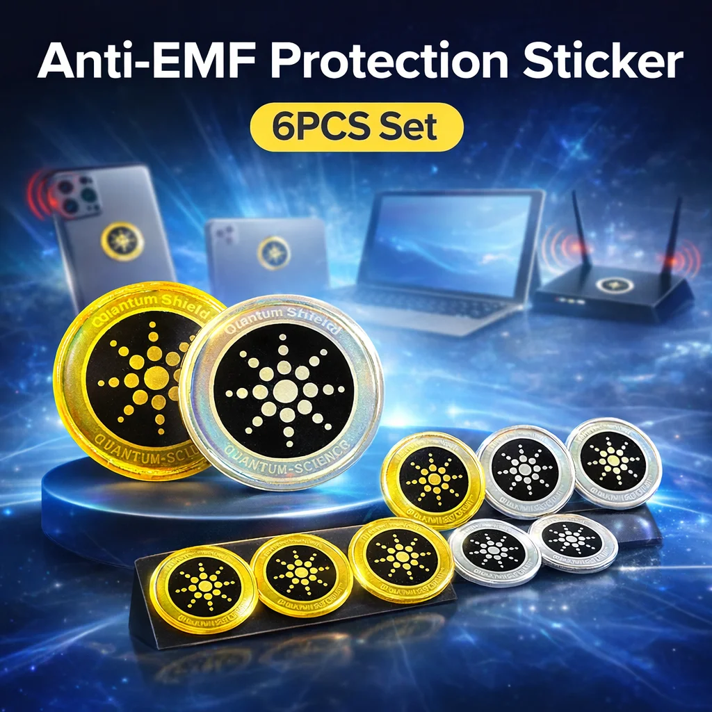 Anti EMF Protection Sticker 6PCS, Radiation Shield Patch for Phone Laptop Tablet Router, Universal Anti Radiation Sticker
