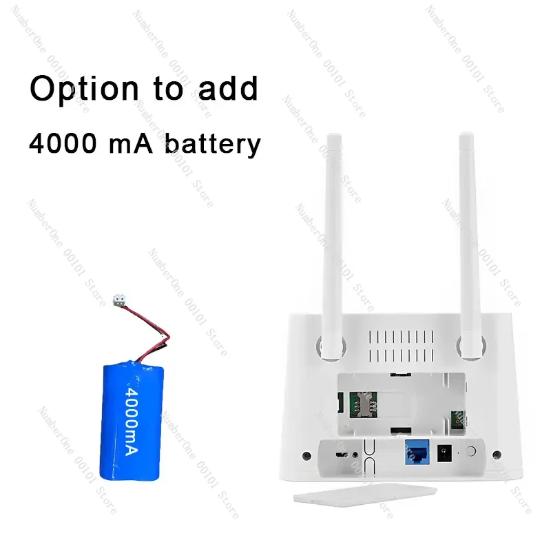 Portable 4G WIFI Router 4000mA Battery 4G CPE R4A WiFi Router: Excellent Network Performance with SIM Card Slot and Power Dongle