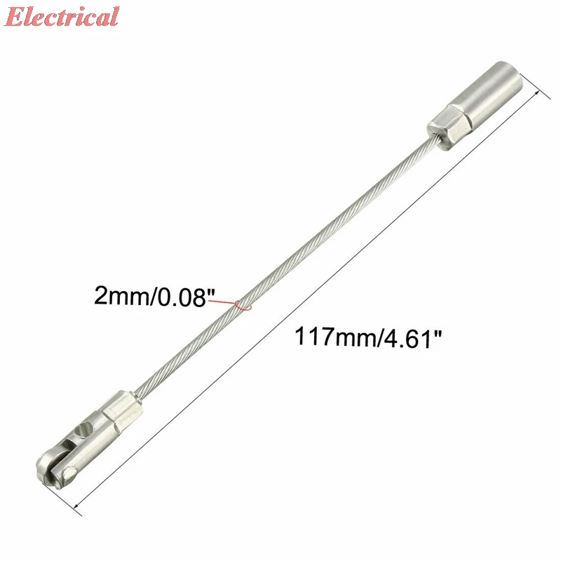 117mm Fish Tape Leader Wire Cable Puller with Roller for 4mm Wire Puller