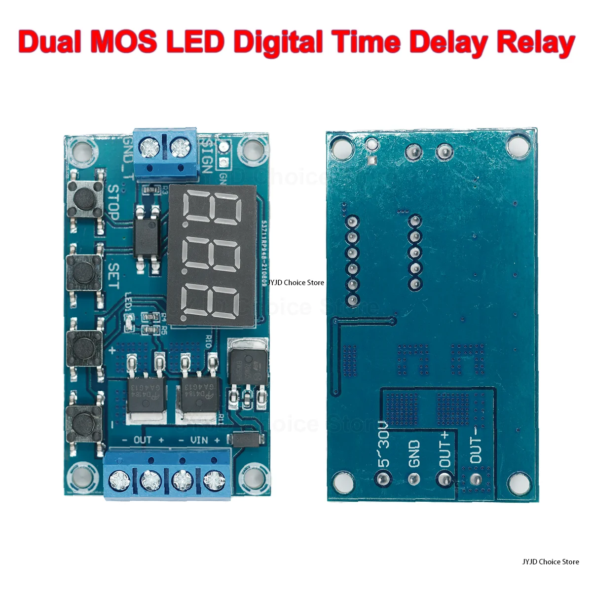 DC 5V-36V Trigger Cycle Delay Timer Switch Turn On Off Relay Module with LED Display Adjustable Timer Module