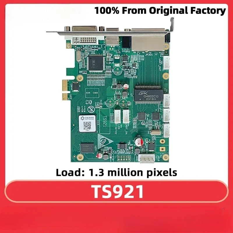 LED Display Screen Linsn TS921 Full Color Video Wall HUB75 LED Panel Luminous Sign Sending Card Pixel Display DVI Motherboard