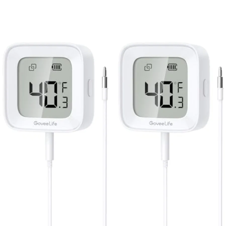 

Freezer Thermometer Alarm Pack Smart Bluetooth Temperature Monitor Sensor for Refrigerator Hot Hub 97 Feet Connecting Range APP