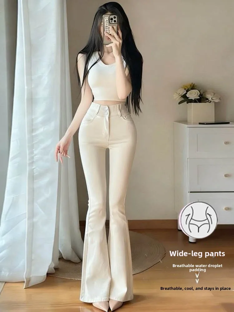 

Женские зимние джинсы с высокой талией, расклешенные, на флисовой подкладке, с эффектом похудения, удлиненные, повседневные, из хлопка, стрейч, D...