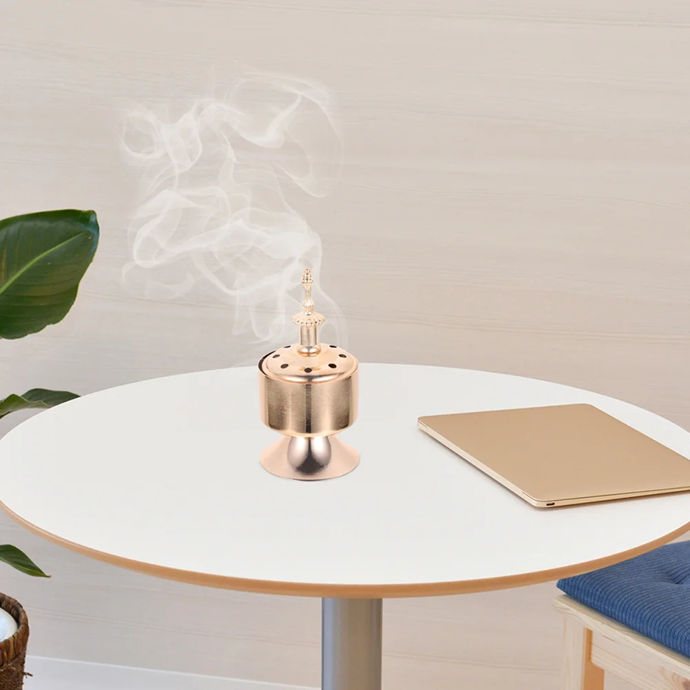 

2Pcs Iron Incense Burner Metal Censer Holder Creative Hollow Design Home Aroma Burner Desktop Decoration for Relaxation