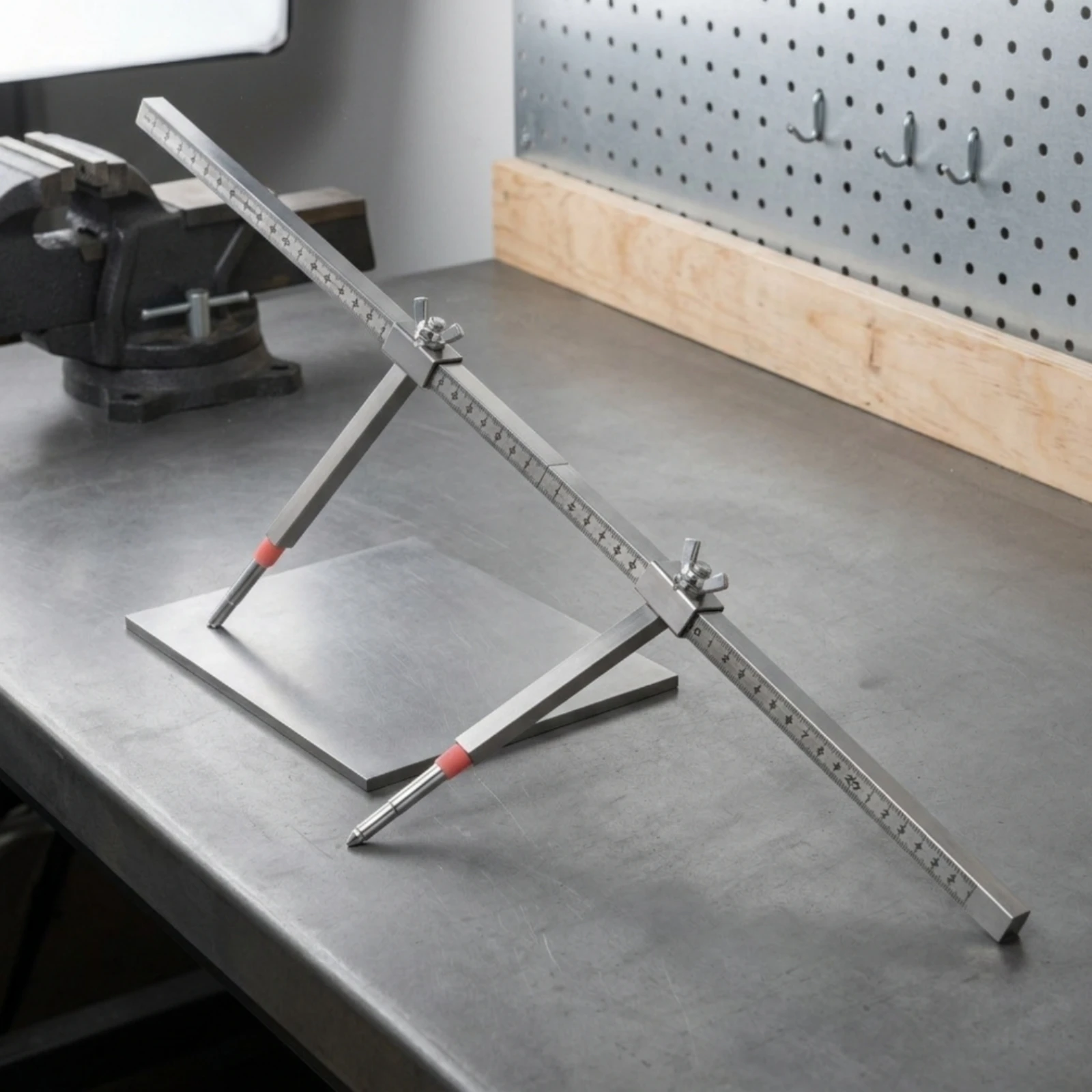 Measuring Tram Gauge Two-Dimensional Measuring Ruler with Sliding Clamps Tram Gauge Clear Scale Tool Rust-Resistant