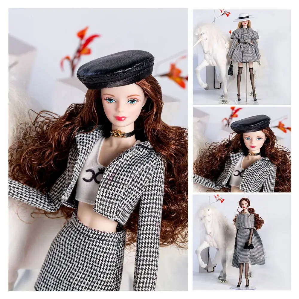 Neue handgemachte Wollmantel Outfit Multistyles Mode Plüsch Mantel Puppe Zubehör für 11,5 Zoll 30 cm Puppen/für 1/6 Bjd Puppen