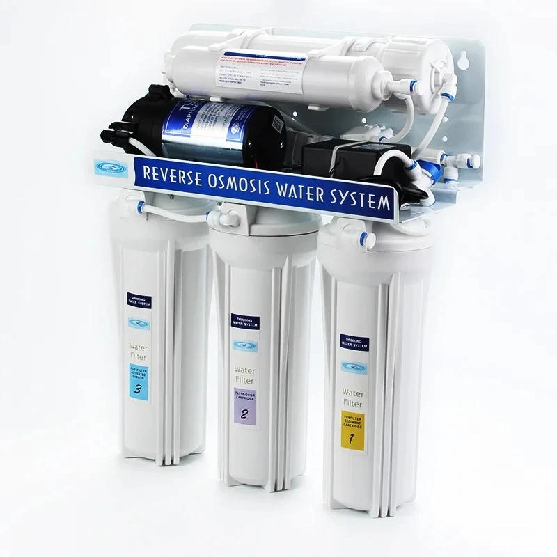 Five-stage filter straight drink pure water filter Reverse osmosis RO membrane water purifier PP cotton water quality processor