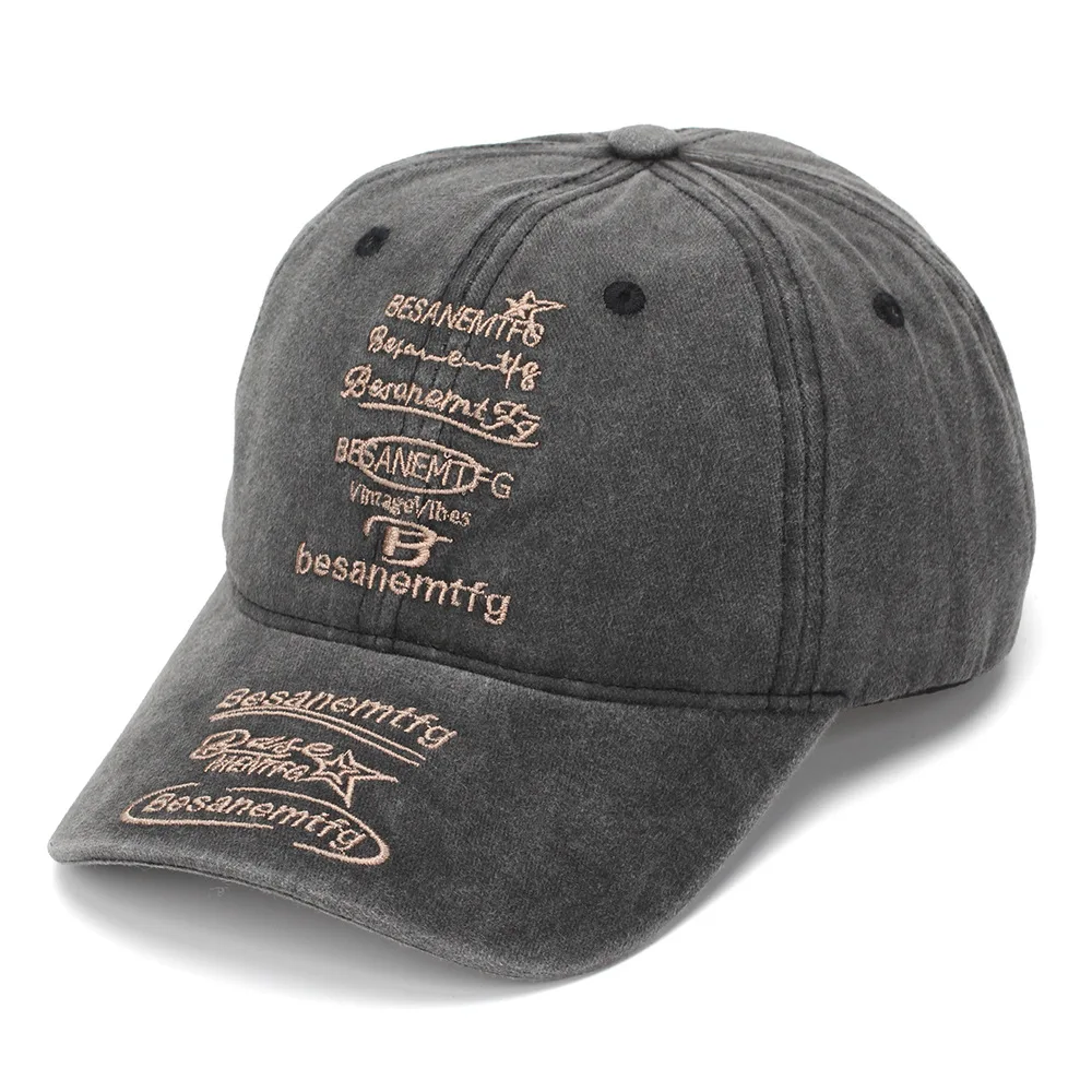 2026 New Washable 100% Cotton Vintage Embroidery Baseball Caps For Men and Women Camping Fishing Hats 모자 кепка gorras casquette
