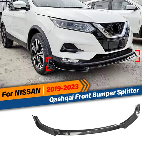 닛산 Qashqai 2019 2020 2021 2022 2023 스포츠 스타일 앞 범퍼 스플리터 립 가드 프로텍터 스포일러 디퓨저 차체 키트