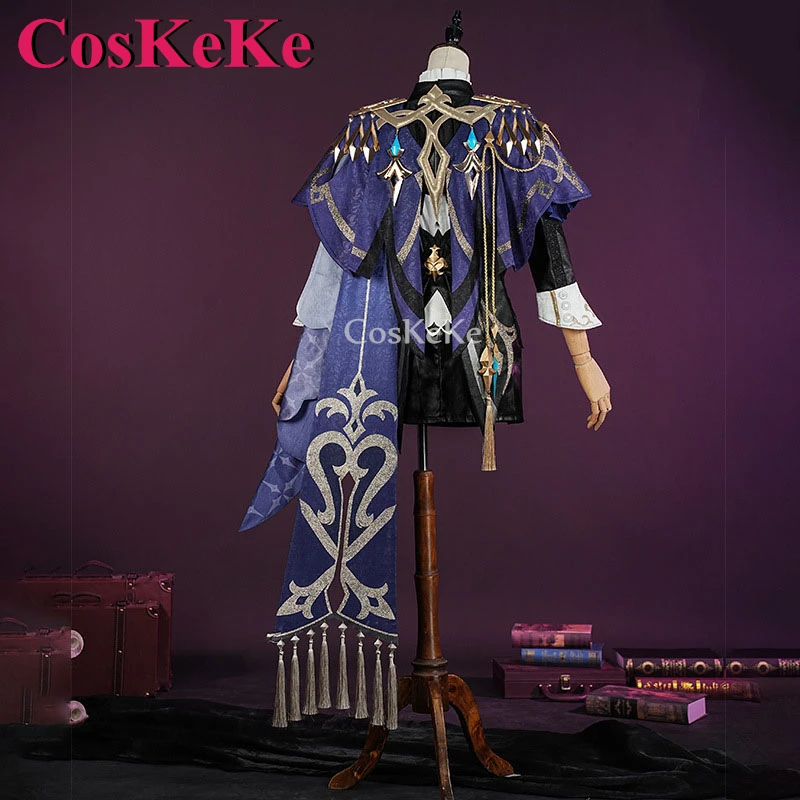 CosKeKe Clorinde-Disfraz de Genshin Impact para mujer, vestido elegante y dulce, ropa de juego de rol para fiesta de Halloween, S-XXL