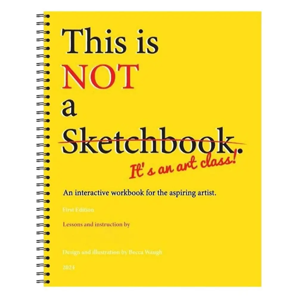 

Professional This Is Not a Sketchbook Interactive Workbook Thick Paper Art Class Drawing Book Stationery Hardcover