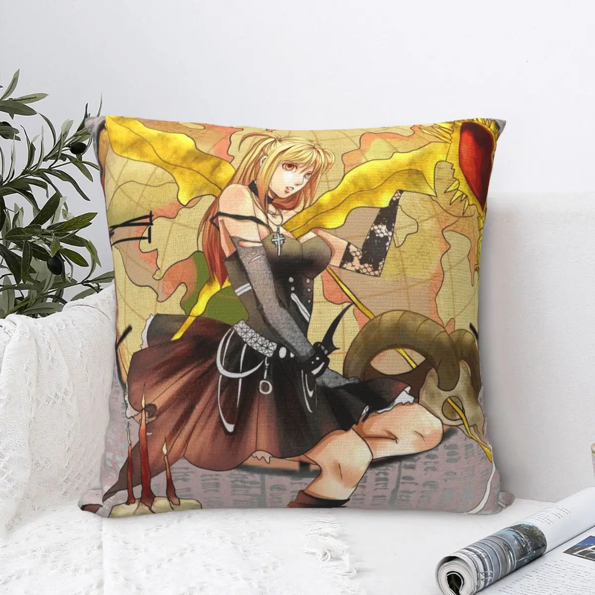 Misa Amane Anime Pillow Case Death Note Japan Manga Cushion Covers Creative Polyester Decor Pillowcase for Home 18