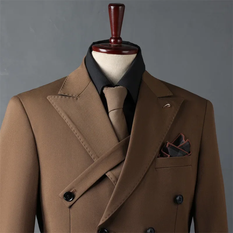 

(9) Customized Men's Double-breasted Suits, Men's Business Suits