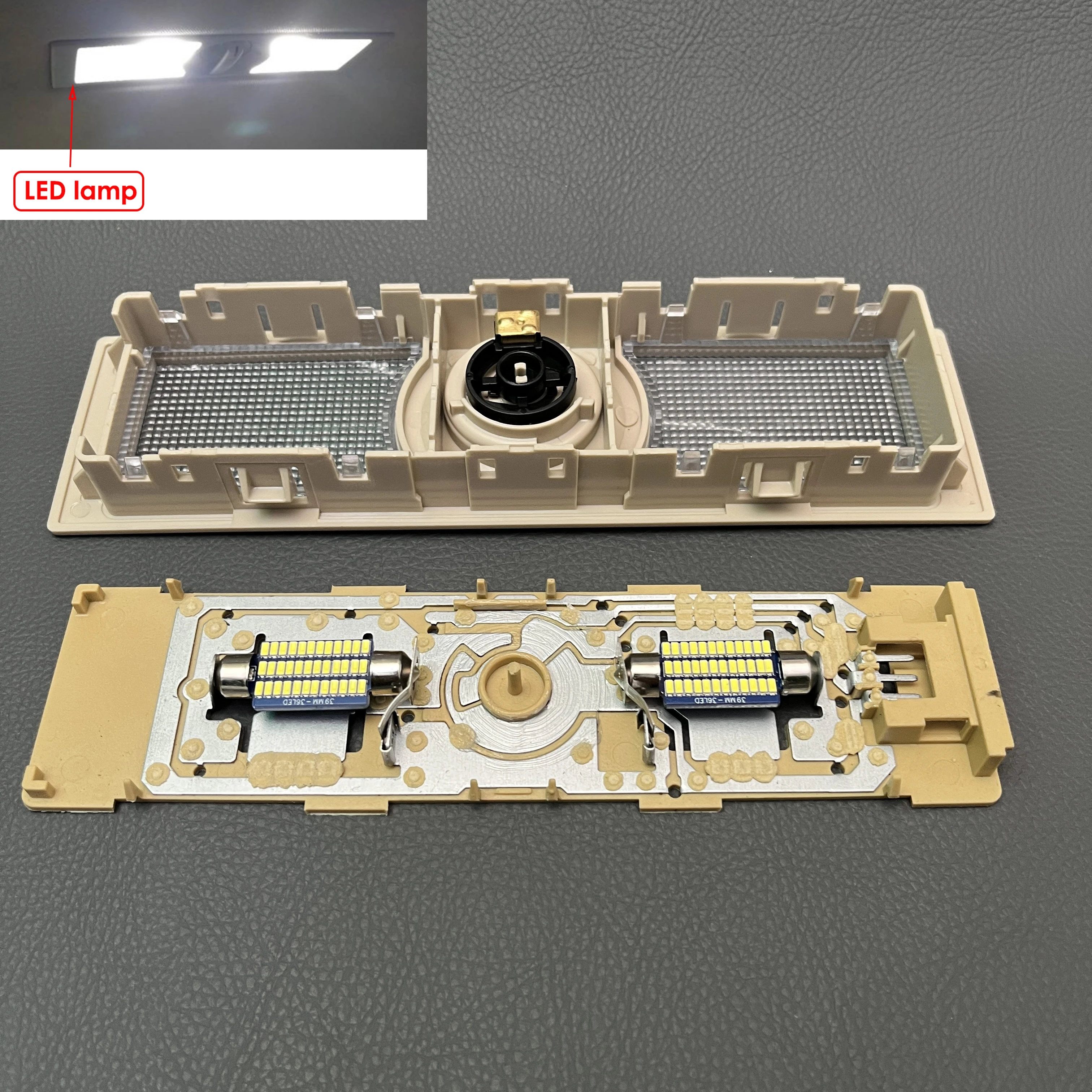 OEM LED Reading Lamp Rear Interior Dome Light 6Q0 947 291 FOR VW