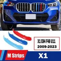3 uds ABS para BMW X1 E84 F48 F49 U11 tira de rejilla de carreras de coches Clip embellecedor M accesorios 2009-2018 2019 2020 2021 2022 2023