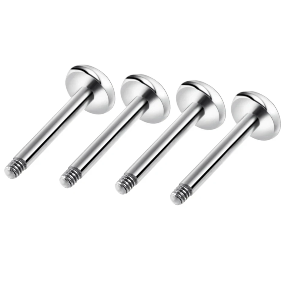 10Pcs/50Pcs G23 Titanium Piercing Labret Bar Labret Ring Earring Studs Replacement Piercing Post Only No Ends Body Jewelry