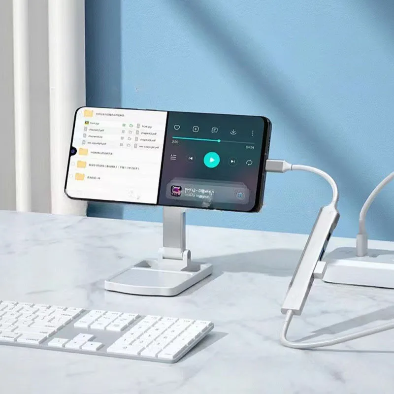 DANJU 3.0 Quad-in-1 HUB, Type-C public to USB female adapter, laptop power converter, multi-interface docking station