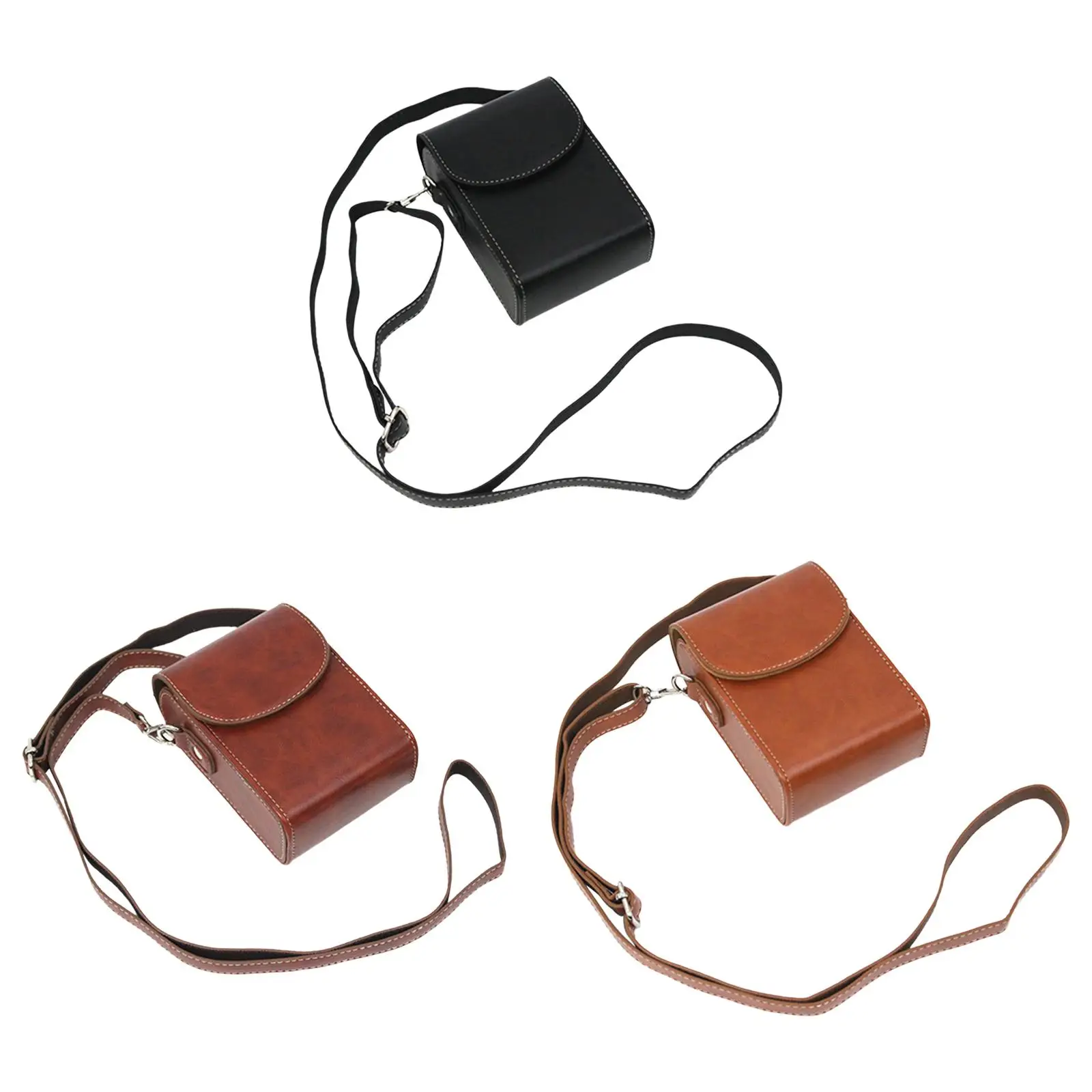 Golf Rangefinder Leather Bag Camera Case with Detachable Strap Distance Meter Bags for Gr3 LX10