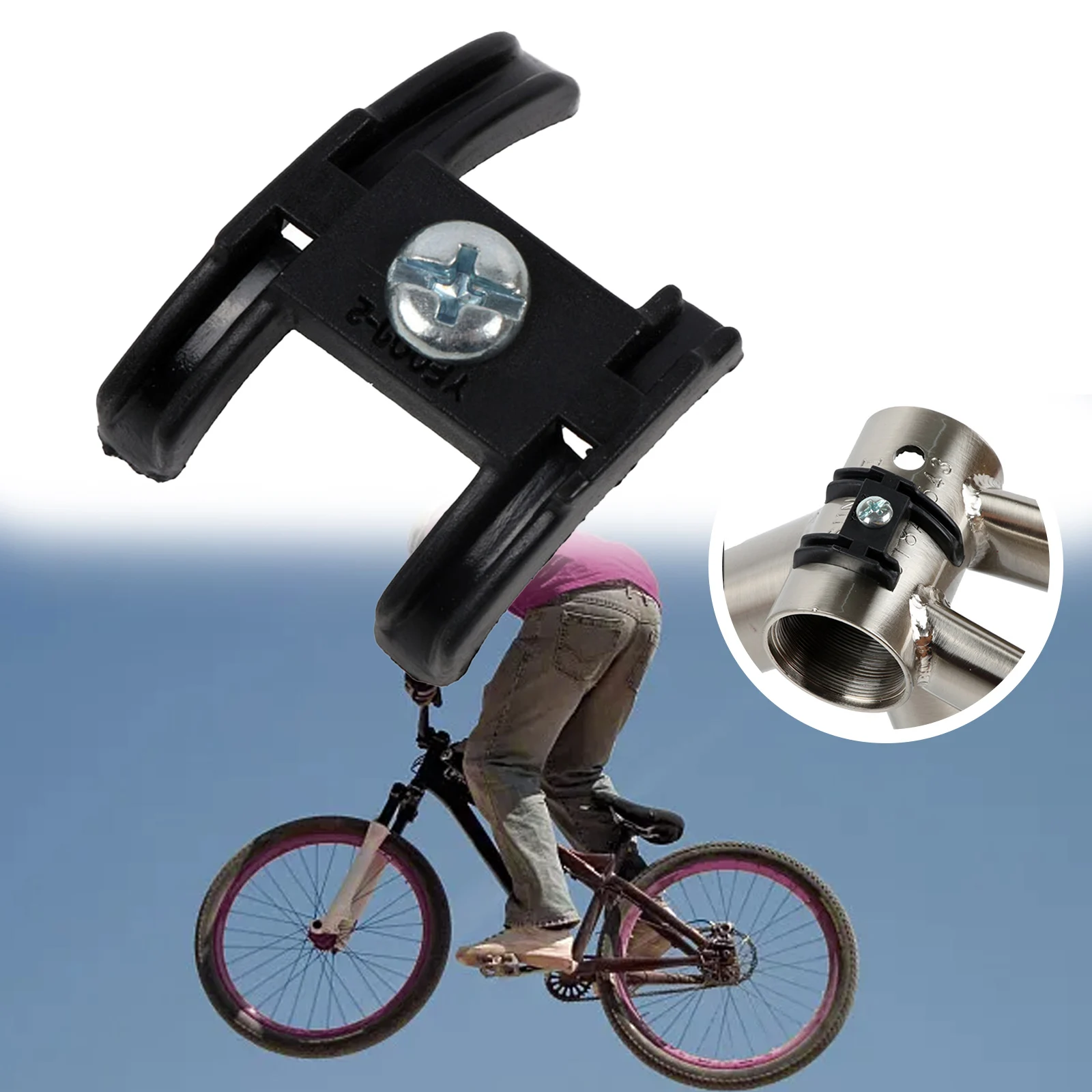 Bicycle Cable Guide Compatible with .44mm OD Bottom Brackets and Engineered for Reduced Wear in High-Stress Shifting Zones