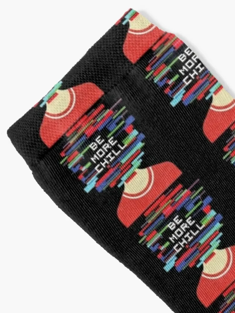 Be More Chill-Chaussettes de Football Antidérapantes pour Homme et Femme, Chaussettes d'Escalade avec Impression, Chaussettes Hip Hop Statiques Officielles