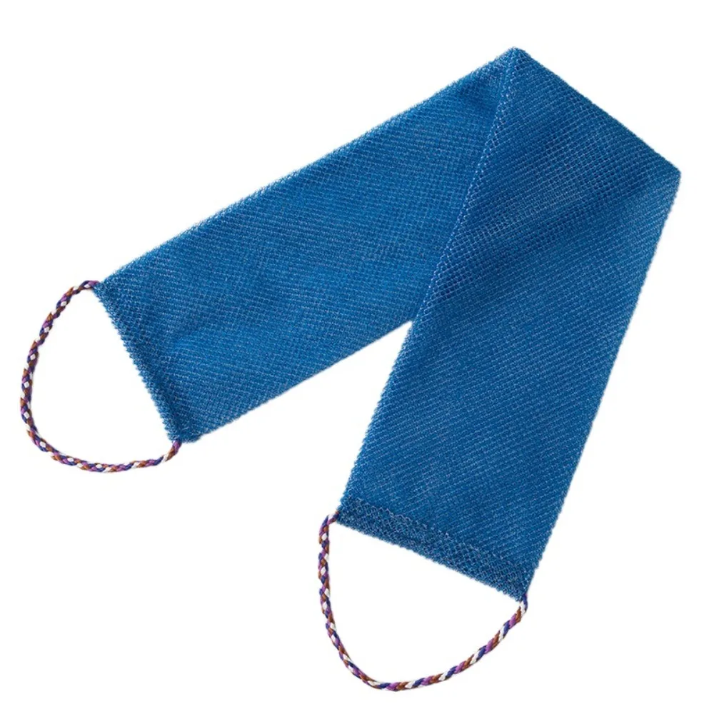 

3 Pcs Long Strip Exfoliating Back Towel with Bath Rope Quick Foaming African Net Bath Sponge Quick Drying Elastic Skin Smoother