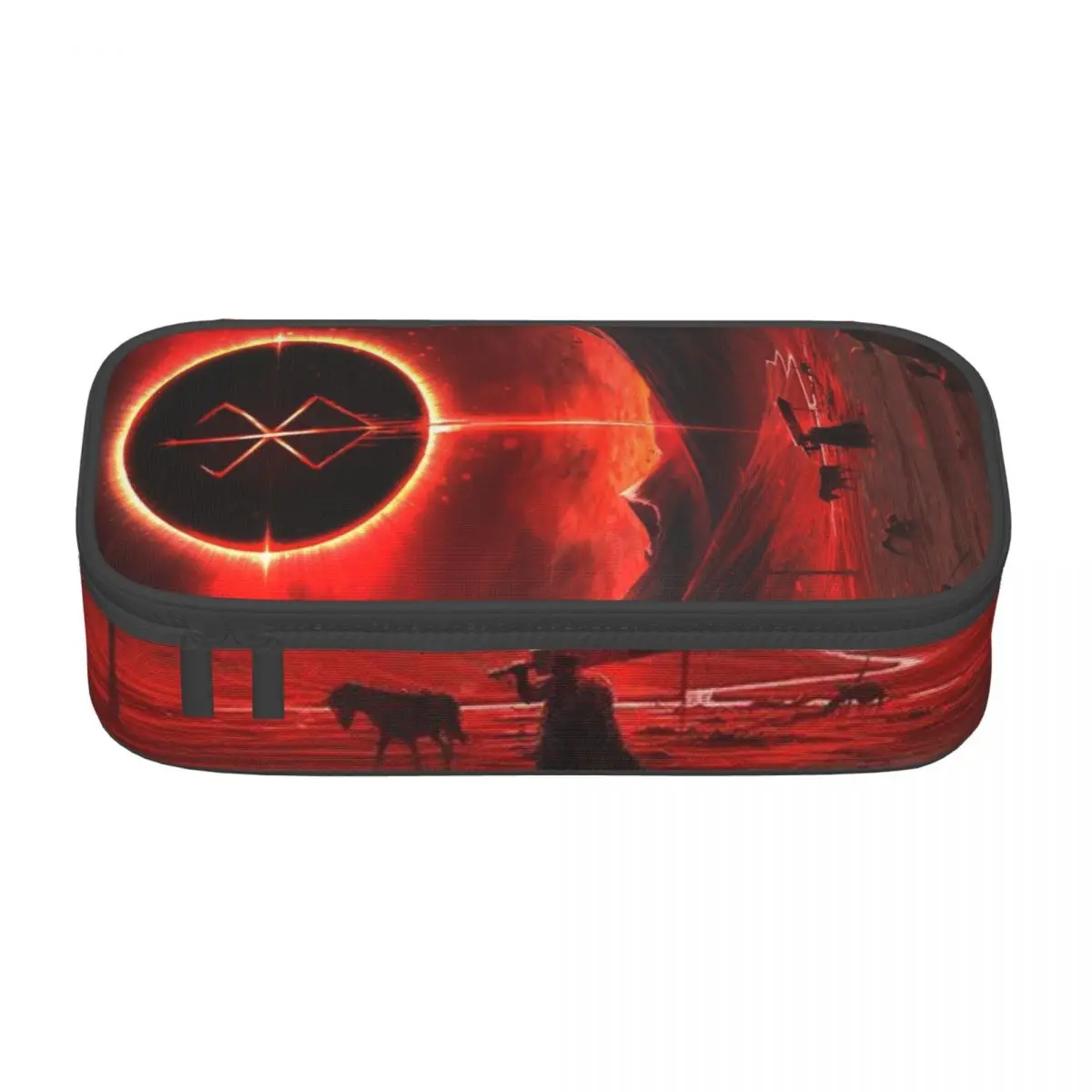 Japanese Anime B-Berserk Vertical Retractable Pencil Case Fashion Pen Box Bag Large Storage Zipper Pencilcases