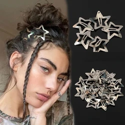 10/20Pcs Silver Gold Star BB Hair Clips Girls Cute Star Metal Snap Clip Children Simple Clip Headdress Hair Accessories