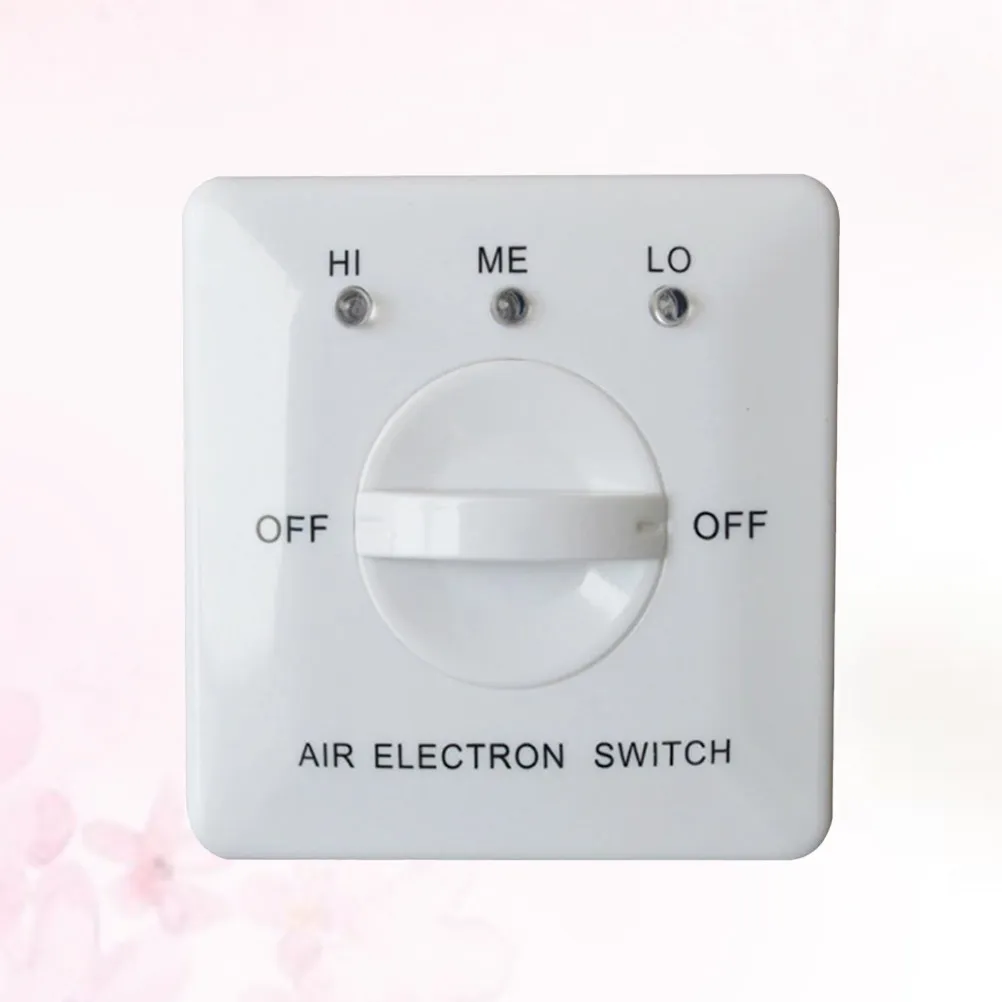 3-Speed Fan Coil Unit Air Conditioning Controller Panel Switch for Room Temperature Regulation