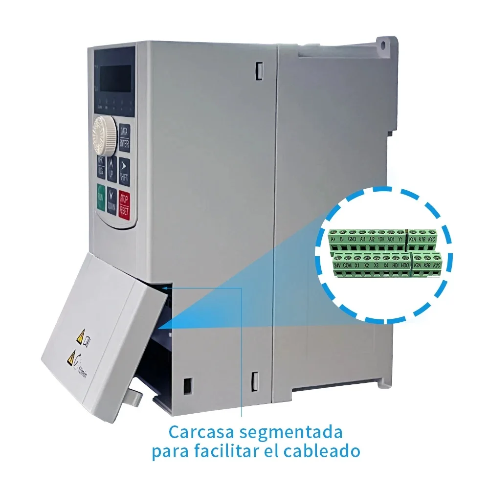 Imagem -05 - Inversor Variável da Movimentação da Frequência de Vfd Conversor Vetor 0.75kw1.5kw2.2kw 380v Entrada 3phase 220v Fase