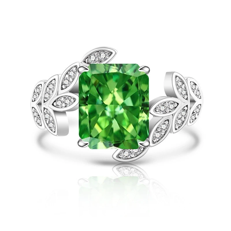 Classic Design - Ice Flower Cut 925 Silver Ring - A fashionable party accessory for women - High quality, suitable as a gift to