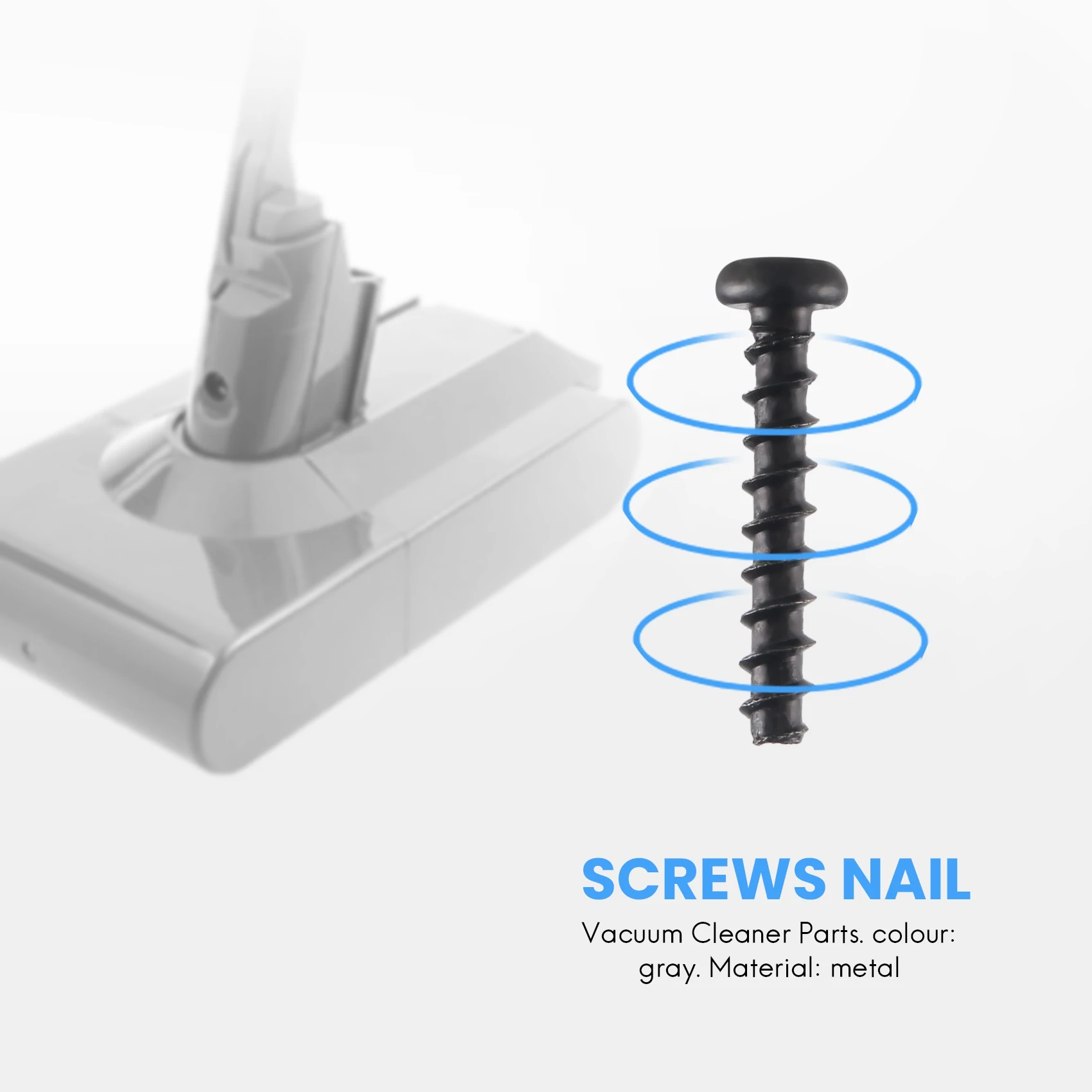 ABRG 6 шт. винты для беспроводного пылесоса Dyson V6 V7 V8 V10 V11, блок питания/аккумулятор