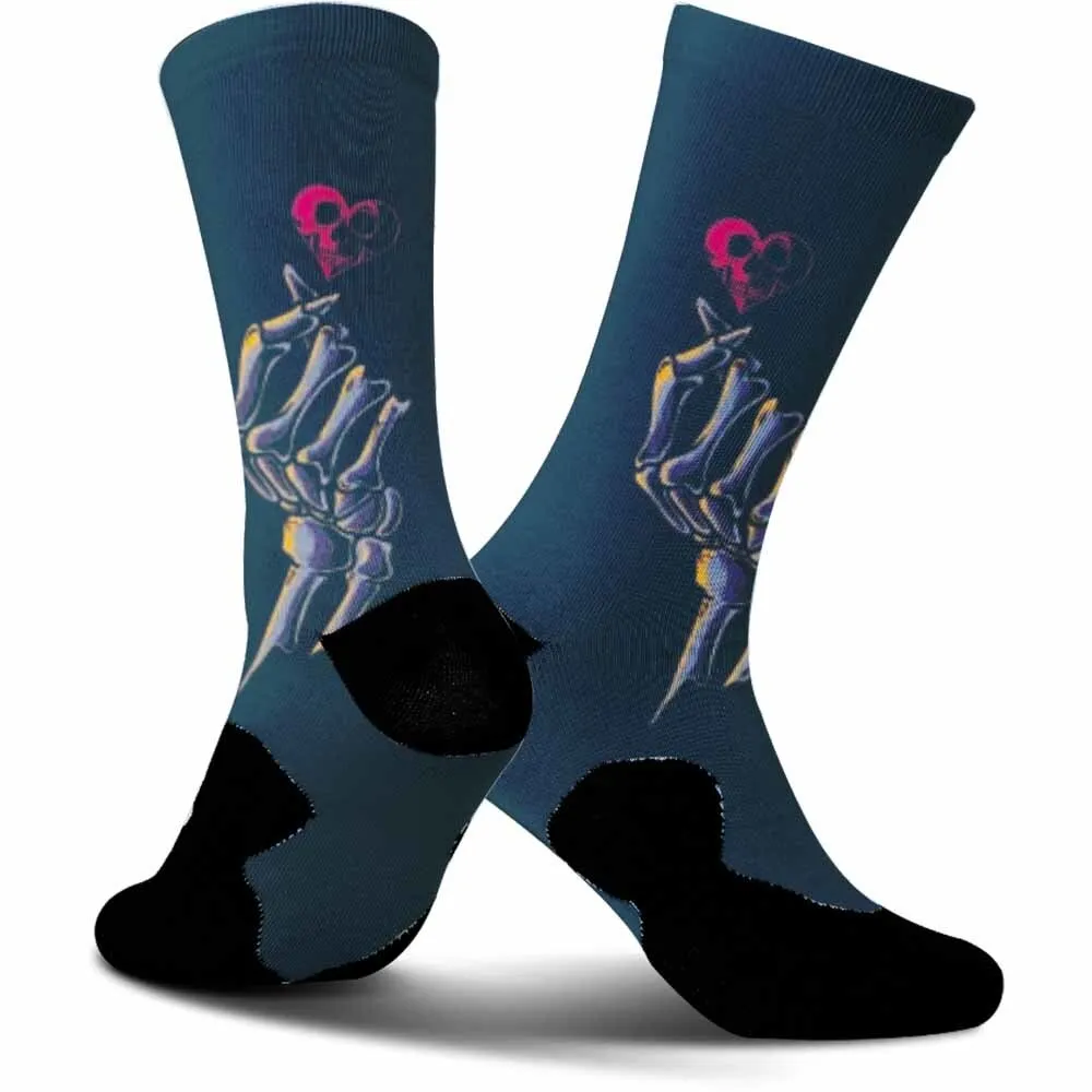 ใหม่ Creative Hand-held Rose รูปแบบกีฬาถุงเท้าขี่จักรยาน,Breathable,ดูดซับเหงื่อ,ทนทาน,ความยืดหยุ่นสูง,ที่ดีที่สุด Rider ของขวัญ