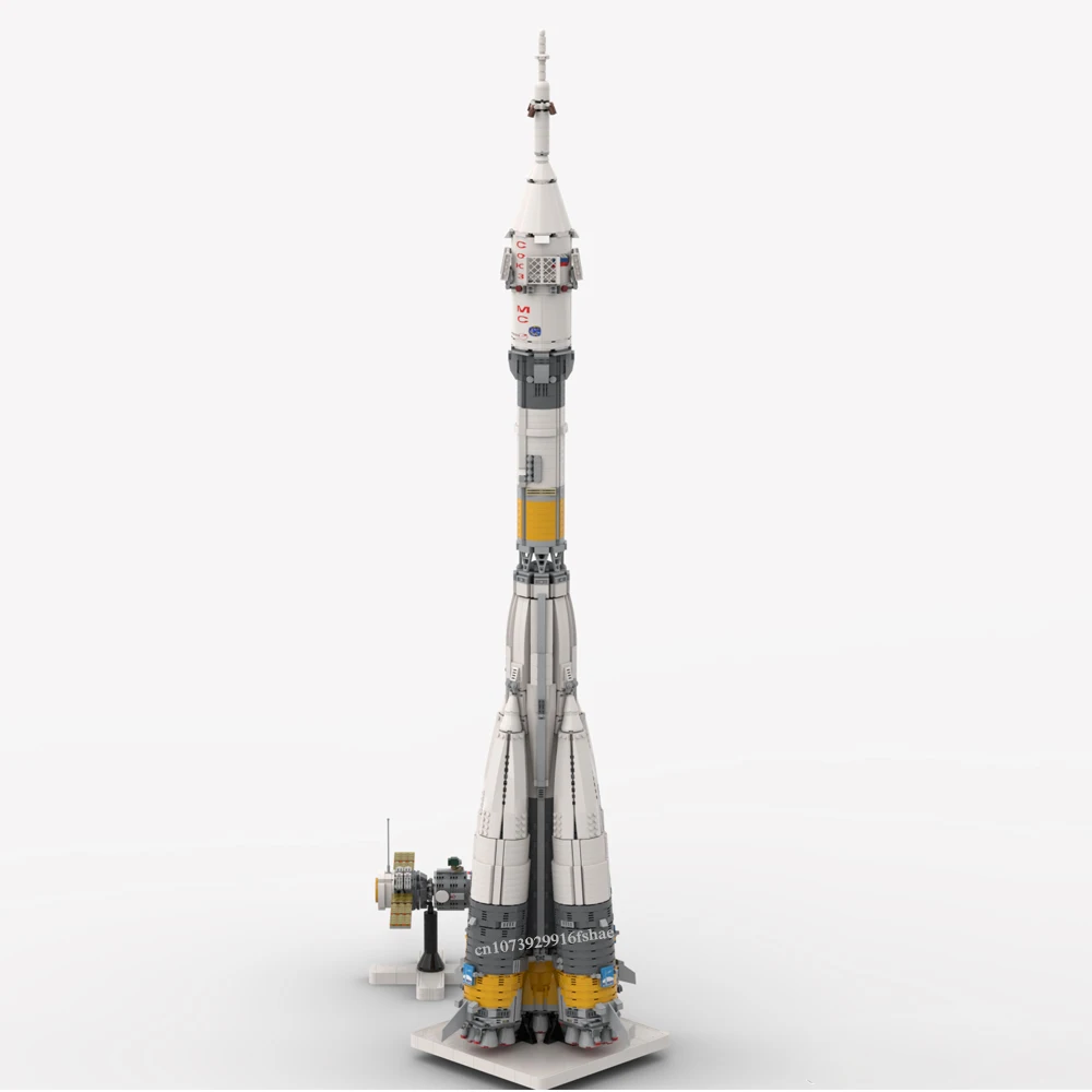 NEW 3743PCS Space Launch Vehicle Sojus-FG Russian Orbital Launch Vehicle DIY creative ideas Children Toy Gift technology blocks