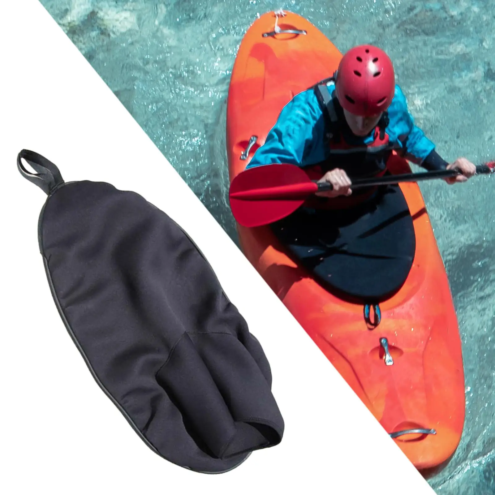 

Kayak Spray Skirt Cockpit Protector Deck Sprayskirt Cover for Boating
