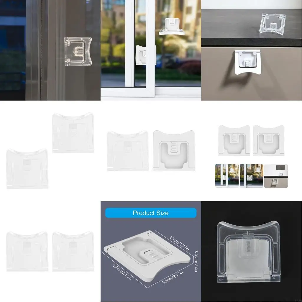 

2 шт., раздвижные стеклянные двери, замок от детей, защита от домашних животных, защитное устройство для дома, простая для шкафа