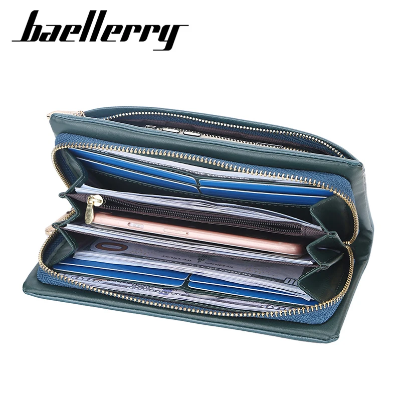 Baellerry New Women Phone Bag Wallets Large Capacity Handbag Zipper Card Holder Female Purse Coin Pocket Brand Wallet For Girls