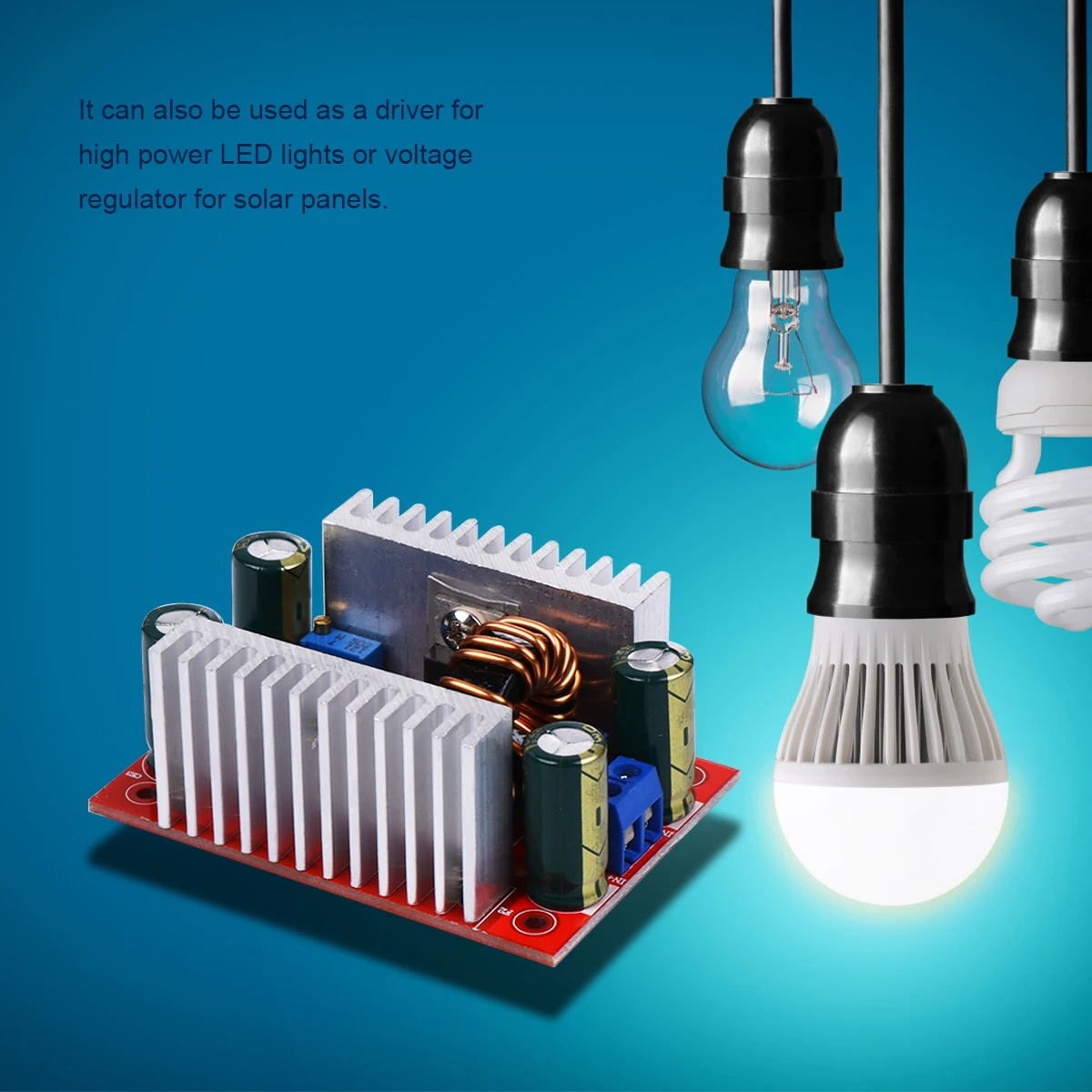 

Dc-Dc Step-Up Converter Power Supply Module Constant Current Boost LED Driver High Efficiency Solar Panel Voltage Regulator